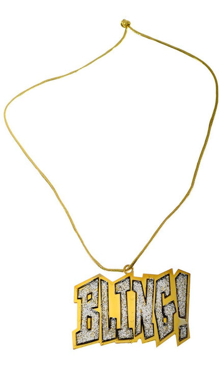 Image of Mega Bling Gold Gangsta Costume Necklace