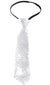 Image of Sequinned Silver Adults Tie Costume Accessory