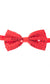 Red Satin Bow Tie with Sequins Close Up Image