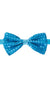 Light Blue Satin Bow Tie with Sequins Main Image