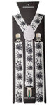 Halloween Spiderweb Printed Costume Accessory Suspenders