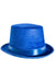 Image of Velvet Blue Adults Costume Top Hat - Main Photo