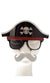 Novelty Funny Pirate Costume Glasses With Attached Black Hat And White Moustache