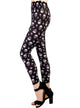 Black and White Skull Print Costume Leggings