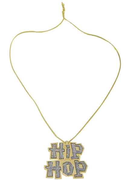 Gold and Silver Glitter Hip Hop Chain Necklace Main Image