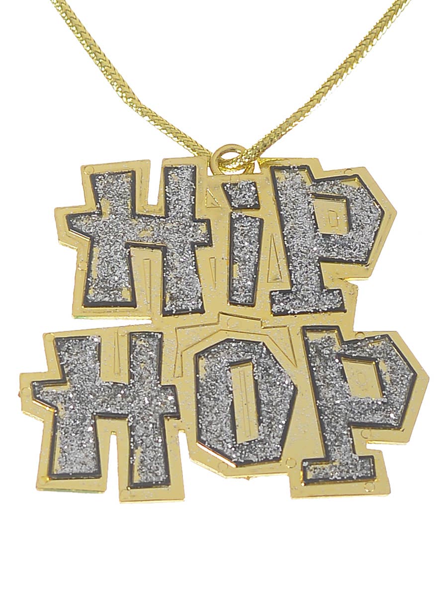 Gold and Silver Glitter Hip Hop Chain Necklace Alternate Image