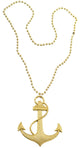 Image of Nautical Gold Anchor Novelty Necklace