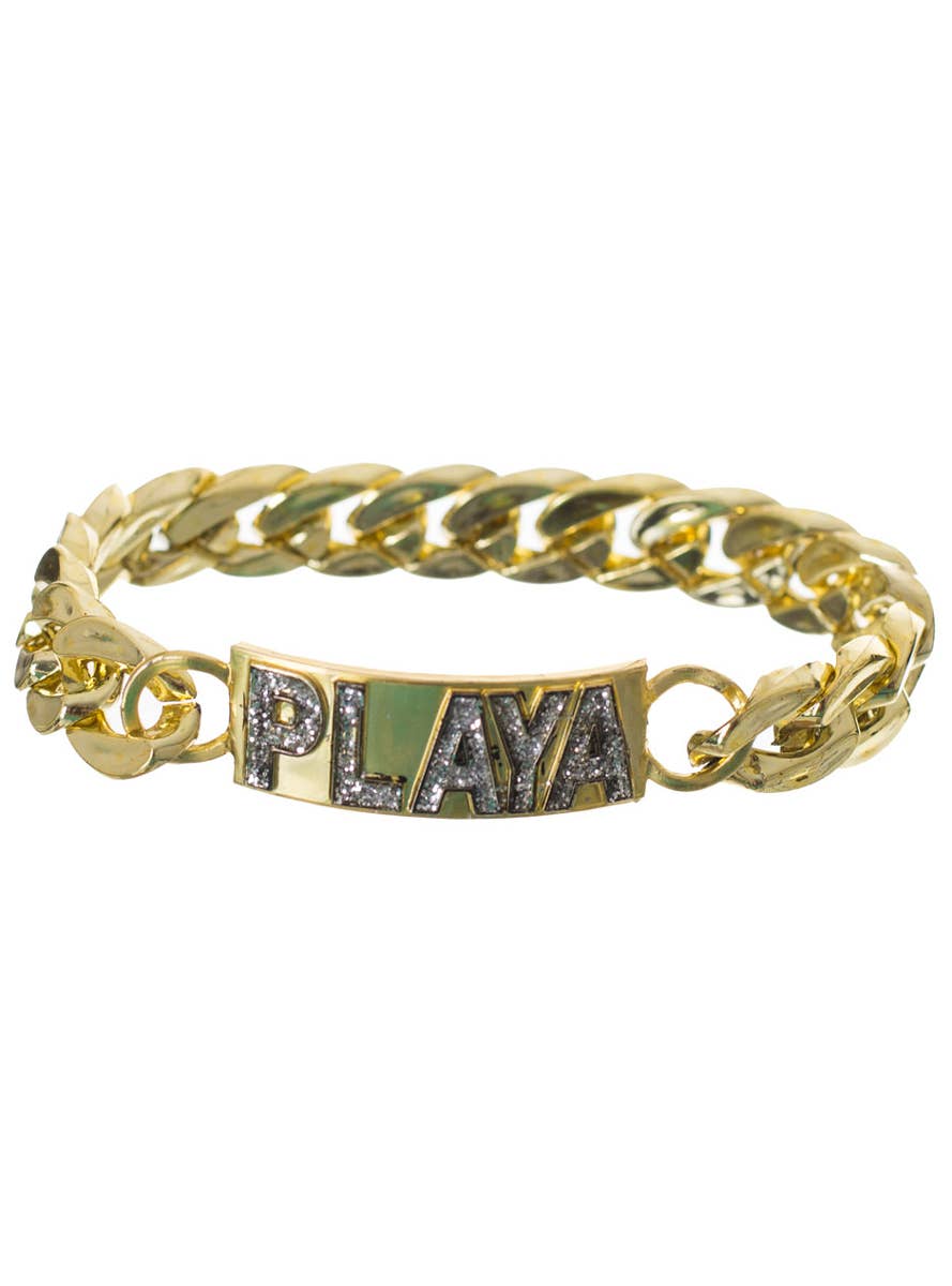 Gold Glitter Playa Bling  Bracelet Costume Jeweller Main Image