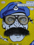 Black Aviator Costume Glasses and Moustache Accessory Set