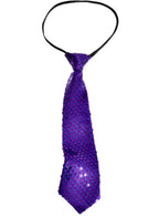 Image of Sequinned Purple Adults Tie Costume Accessory