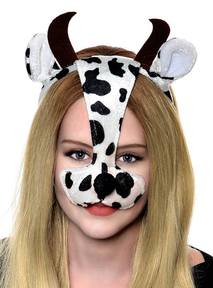 Bull Ears, Horn and Nose Headband Costume Accessory