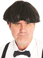 Grumpy Stooge Men's Short Black Costume Wig Main Image