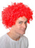 Image of Curly Bright Red Adult's Clown Costume Wig