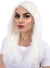 Womens Wavy White Glow in the Dark Costume Wig