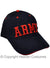 Army Baseball Cap Navy with Wording and Trim in Red Adult Costume Accessory Main Image