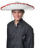 White Mexican Sombrero Costume Hat for Adults - Main Image