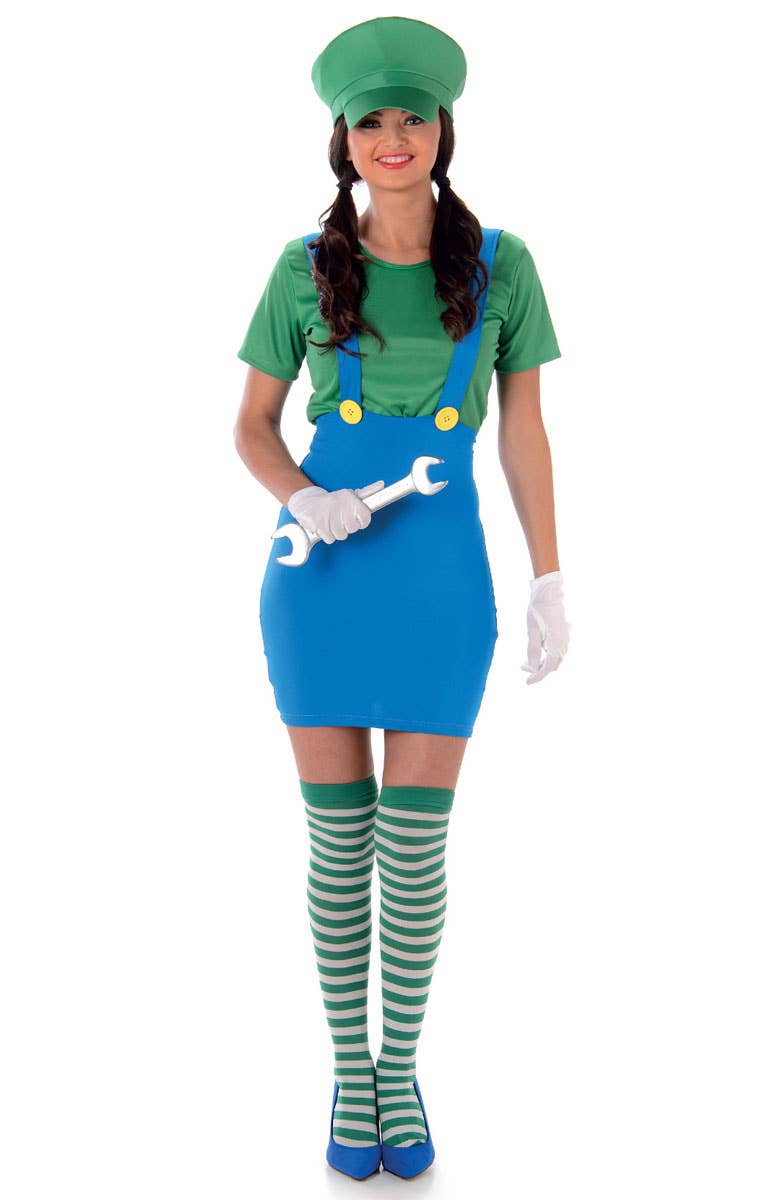 Super Mario Women's Sexy Luigi Costume Image