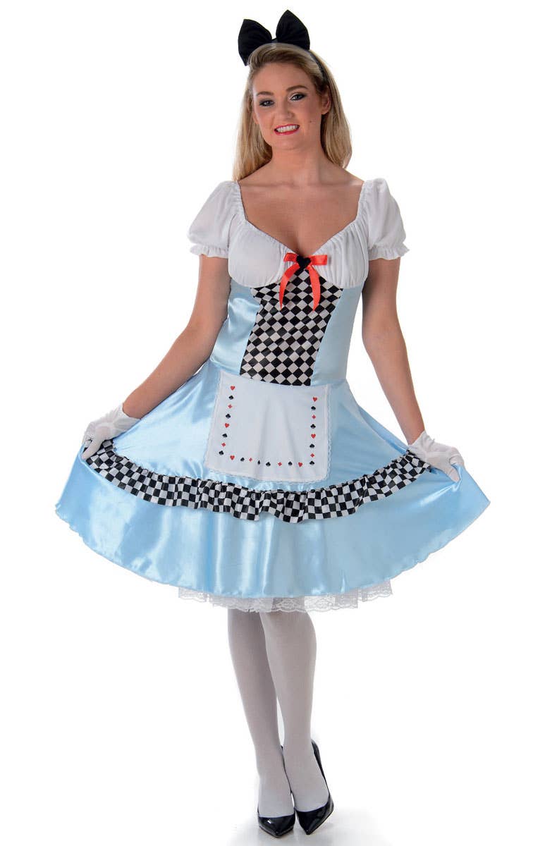 Women's Classic Alice In Wonderland Costume Main Image