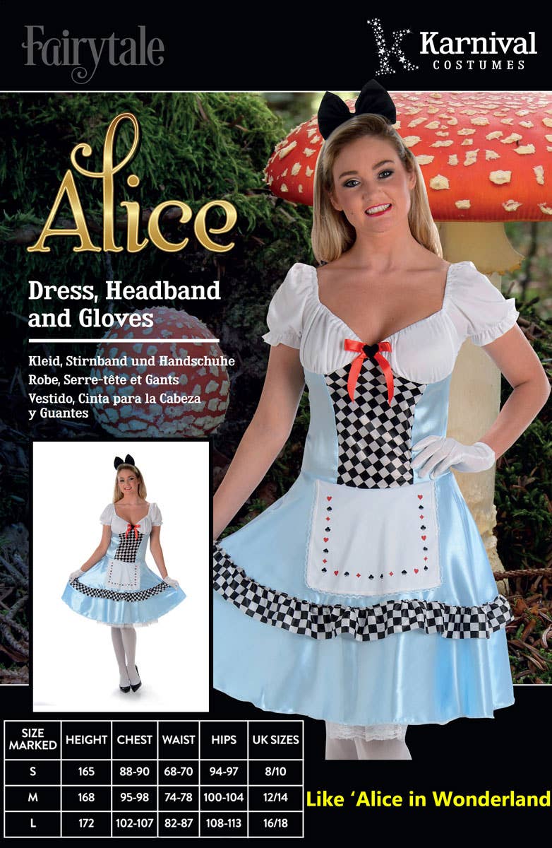 Women's Classic Alice In Wonderland Costume Alternative  Image