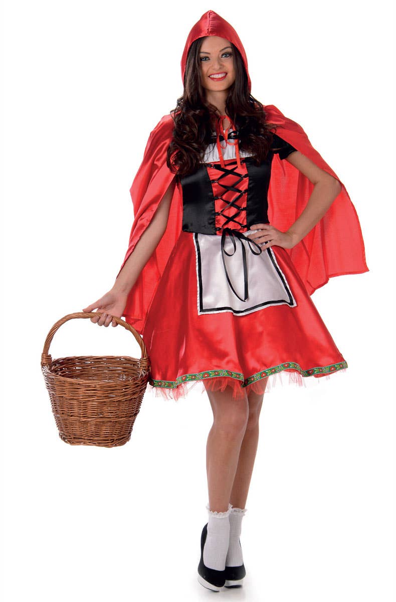 Women's Red Riding Hood Fairytale Costume Alternate Front Image 2