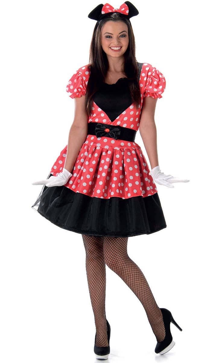Women's Minnie Mouse Fancy Dress Costume alternate Front Image 2