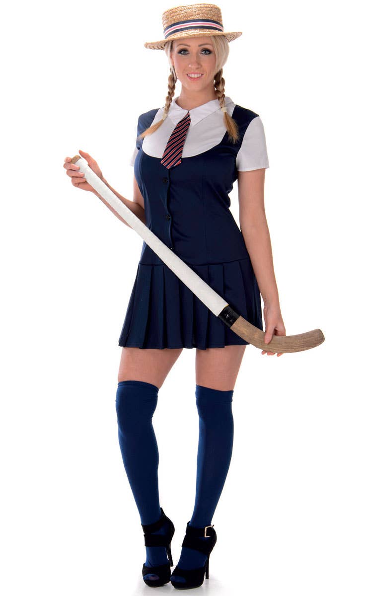 Women's Preppy School Girl Costume Image