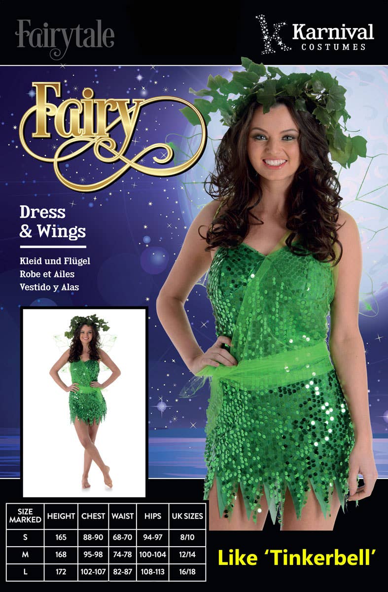 Green Fairy Women's Sexy Tinkerbell Costume Alternative Image