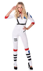 Image of Women's Sexy NASA Astronaut Fancy Dress Costme