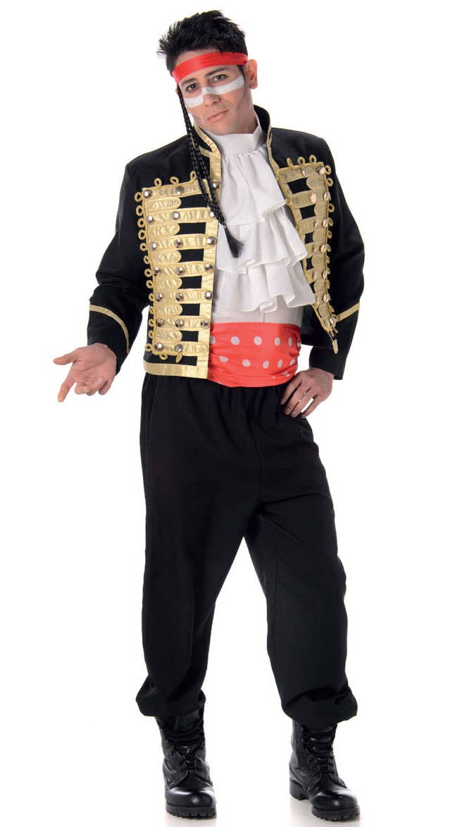 Prince Charming Mens Adam Ant Pop Star Costume