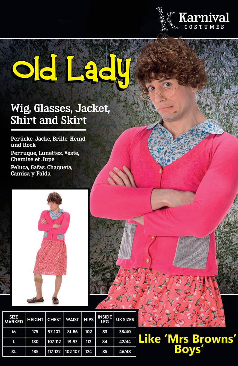 Mrs Browns Boys Men's Fancy Dress Costume Packaging Image