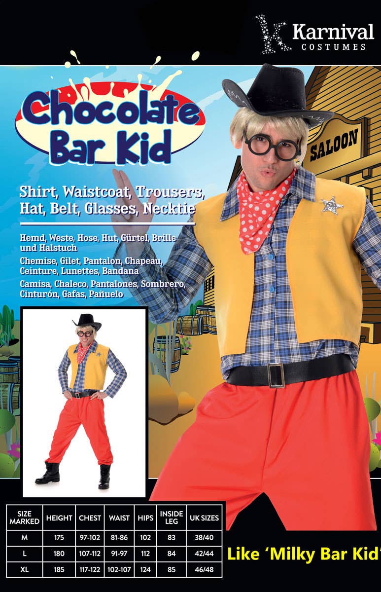 Men's Milkybar Kid Novelty Costume Packaging Image