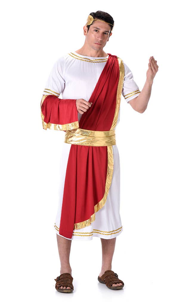 Men's Roman Emperor Toga Costume Alternate Image 2