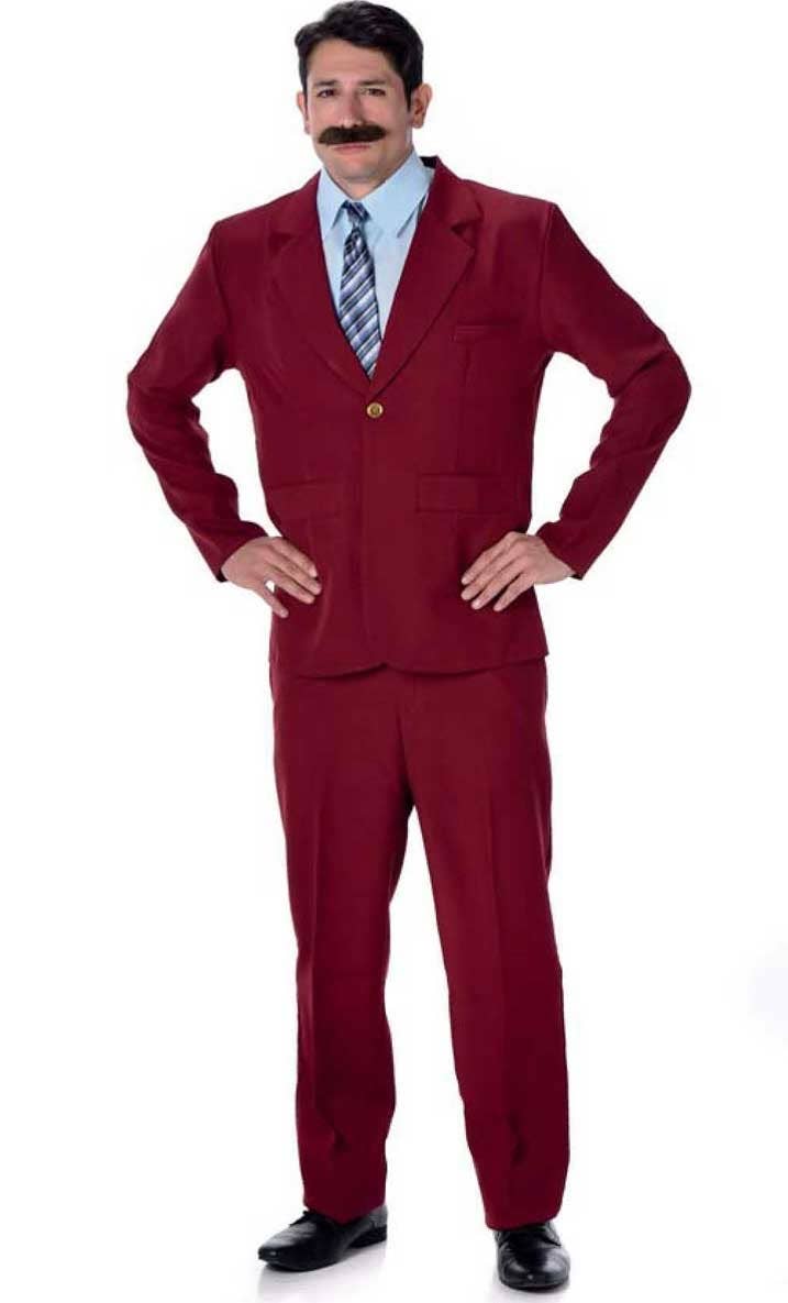 Mens Anchorman Ron Burgundy 1970s Costume - Alternate Image 2