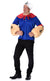 Popeye Mens Padded Muscle Sailor Man Dress Up Costume