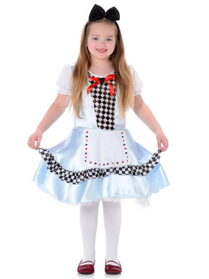 Children's Alice in Wonderland Fancy Dress Book Week Costumes for Girls - Main Image