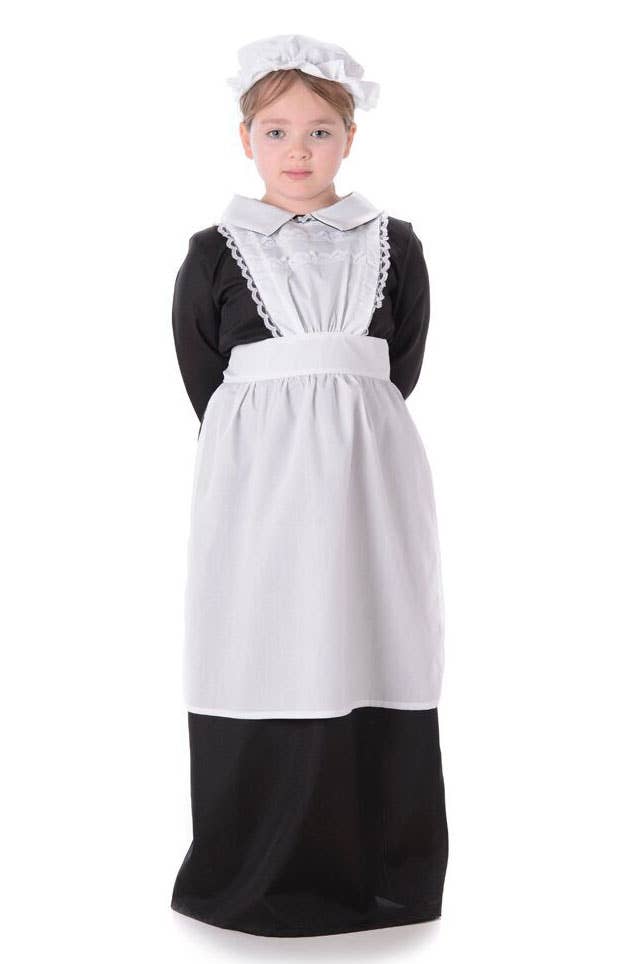 Olden Days Victorian Maid Costume for Girls - Alternate Image