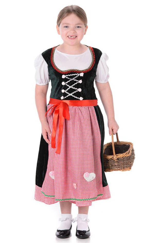 Girls Gretel Fairytale Fancy Dress Costume Main Image