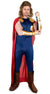 Men's Blue and Red Viking Superhero Thor Costume Jumpsuit 