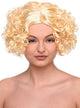 Image of Curly Blonde Bob Womens 1920s Flapper Costume Wig