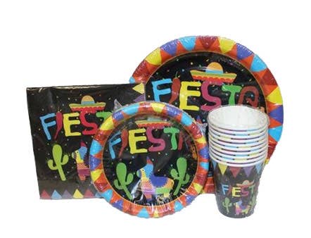 10 Pack Mexican Themed Black Party Cups - Alternative Image