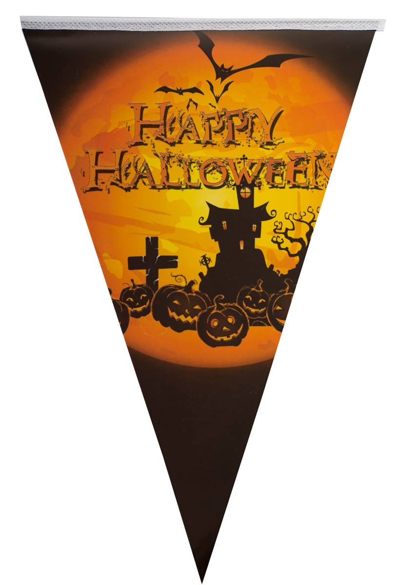 Pumpkin Graveyard Halloween Bunting Decoration Main Image