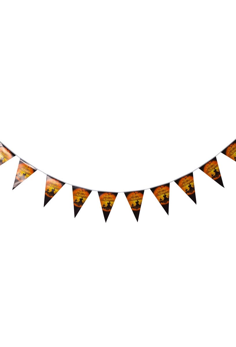 Pumpkin Graveyard Halloween Bunting Decoration Alternate Image