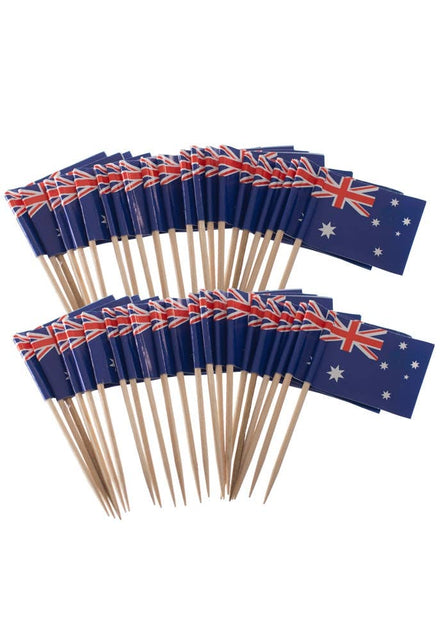 Novelty Australia Day Aussie Flag Toothpicks - Main Image