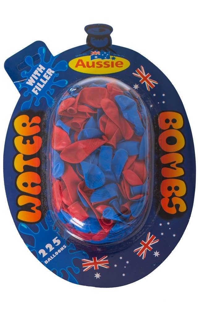 Red and Blue Australia Day Fun Water Balloons Australia Day Merchandise - Main Image