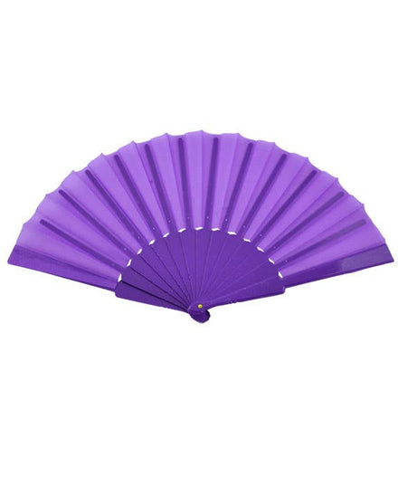 Hand Held Purple Geisha Costume Fan