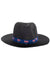 Black Wide Brim with Australia Flag Strip Aussie Hat - Main Image
