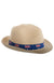 Tan Coloured Trilby Australia Day Hat With Blue Australia Flag Band - Main Image