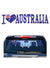 Australia Day Car Window Sticker Front View