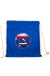 Navy Cool Dude Emoticon Australia Flag Drawstring Backpack Bag