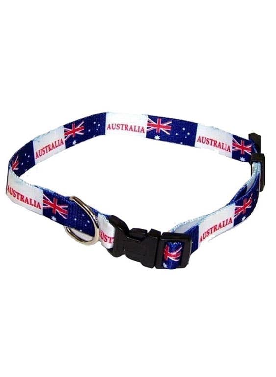 Aussie Flag Dog Collar Australia Day Merchandise - Main Image